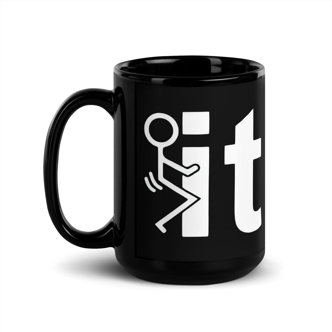Funny Coffee Mug | Stickman on The IT Mug | Funny Mugger