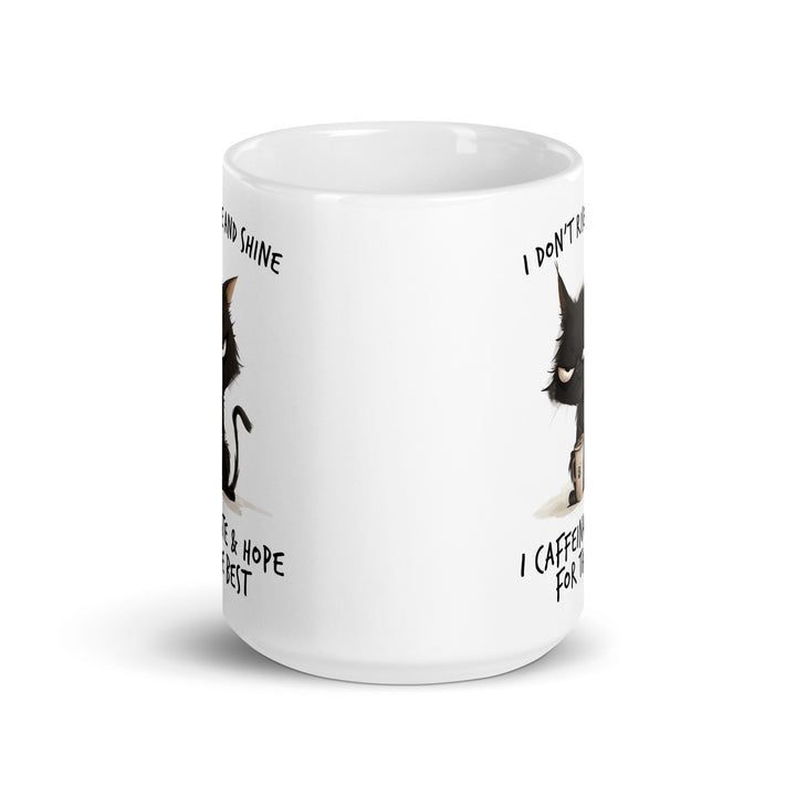Funny Coffee Mug | I Don't Rise & Shine Cat Mug | Funny Mugger