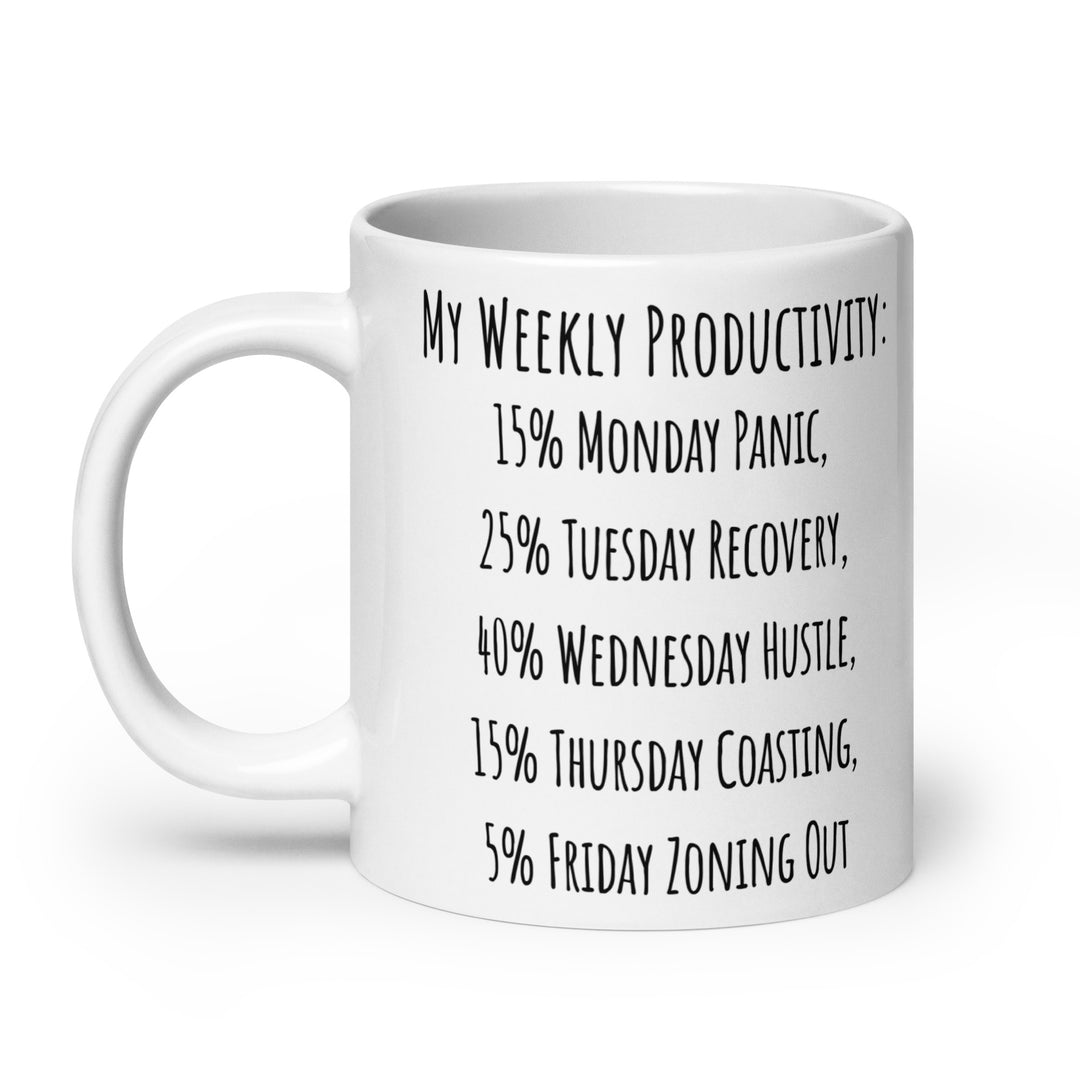 Funny Coffee Mug | Weekly Productivity | Funny Mugger