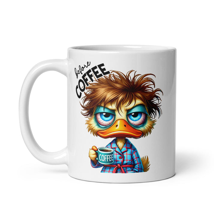 Funny Coffee Mug | Caffeinated Duck Before & After | Funny Mugger