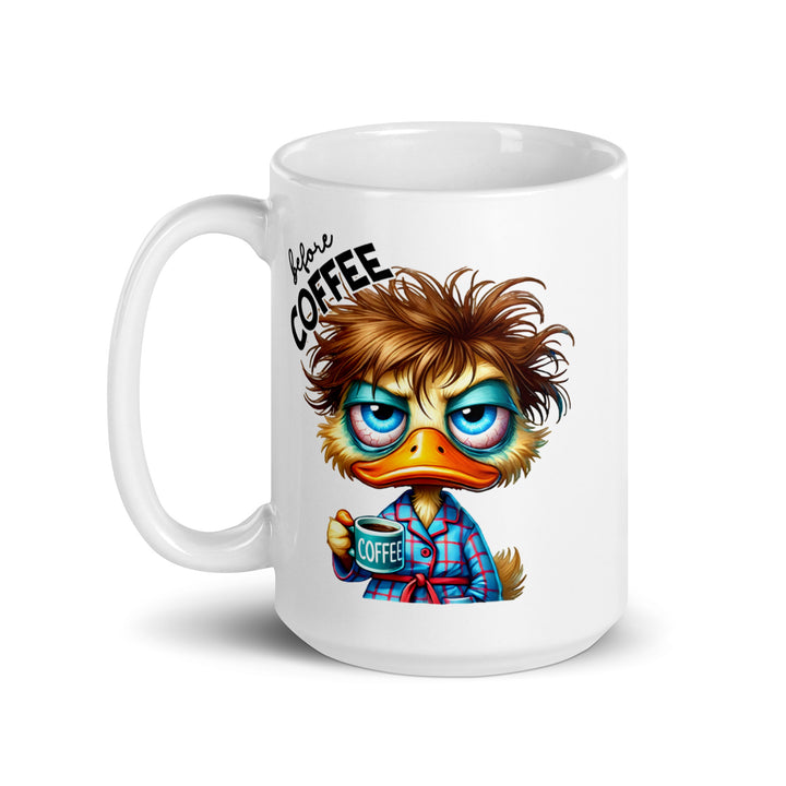 Funny Coffee Mug | Caffeinated Duck Before & After | Funny Mugger