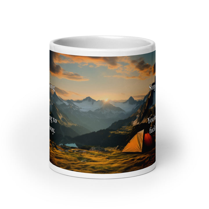 Funny Coffee Mug | Stop Overthinking Mug | Funny Mugger