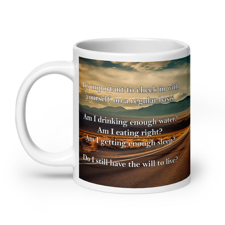 Funny Coffee Mug | Check In With Yourself Mug | Funny Mugger