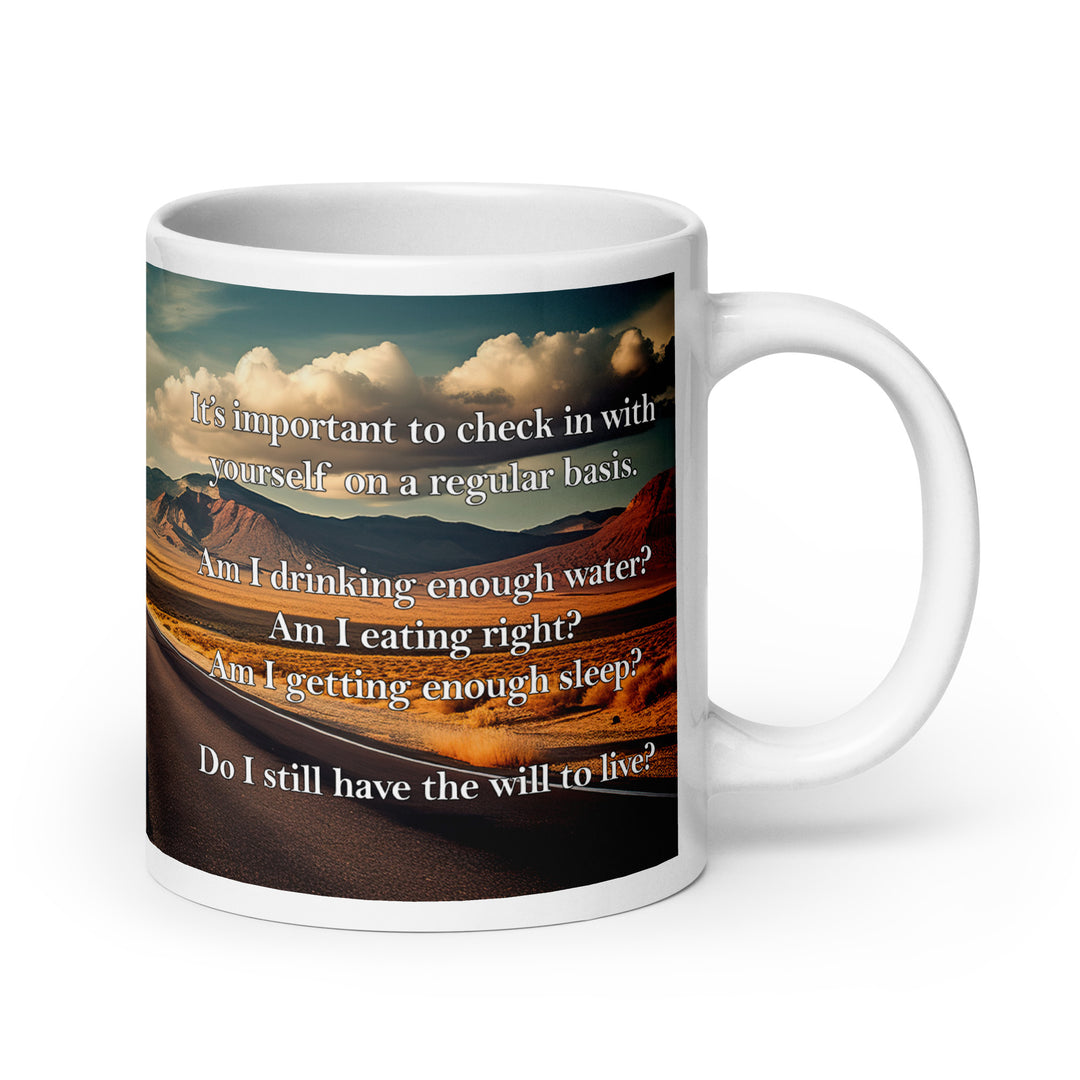 Funny Coffee Mug | Check In With Yourself Mug | Funny Mugger